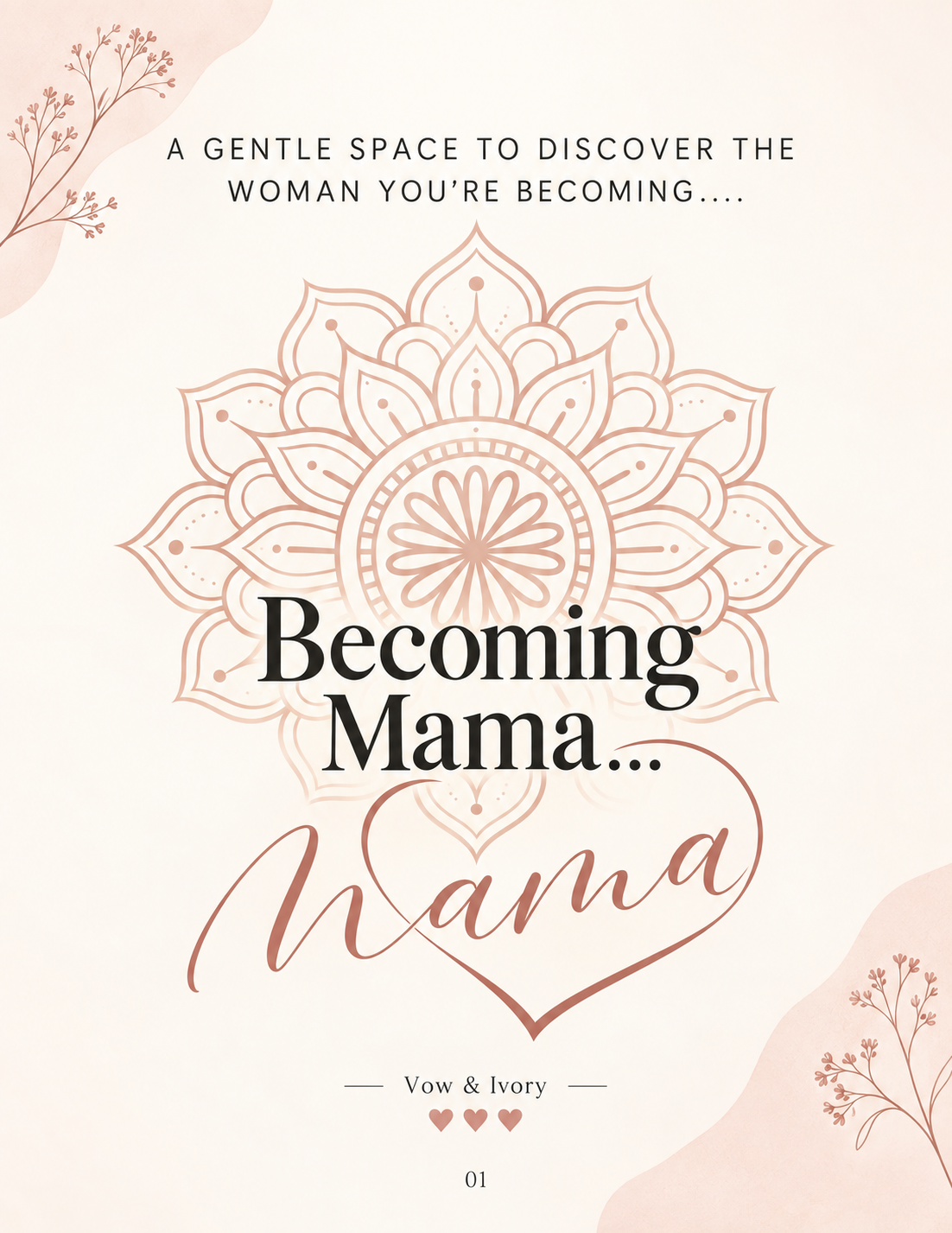 Becoming Mama: Pregnancy Journal | 35-Pages Printable Canva Template  Memory Book PDF