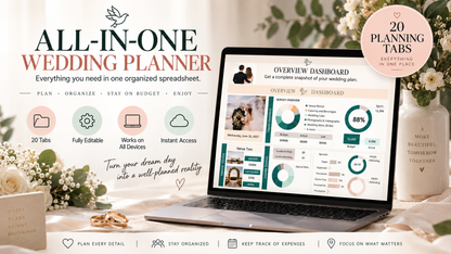 Ultimate Wedding Planner | Budget,Guest List,Seating Chart,Vendors & More-(v2.5 Latest)