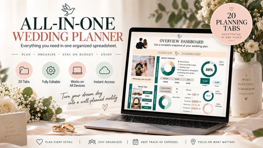 Ultimate Wedding Planner | Budget,Guest List,Seating Chart,Vendors & More-(v2.5 Latest)